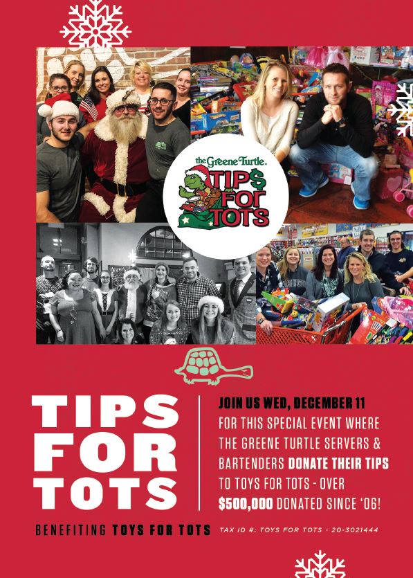 Join Greene Turtle Locations Nationwide for their 14th Annual Tips for